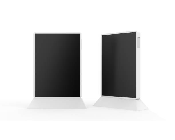 istock LCD Touch Screen Display Interactive Kiosk Digital Signage Hd Screen,Touch Display Kiosk Table Product. 3d render illustration. 1364147578