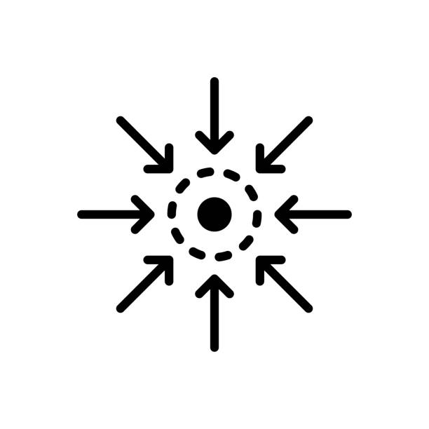 Arrows Inversion Logo Arrows Pointing Inward Logo