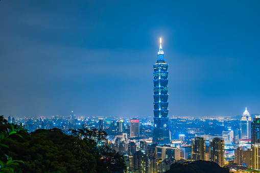Night view of Taipei 101 Building, Taipei