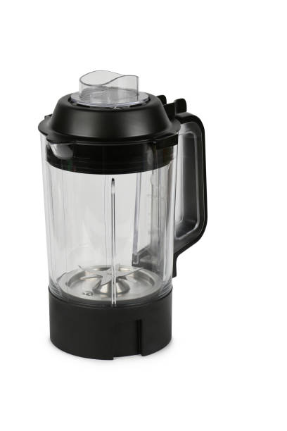istock Electric blender bowl with knives, kitchen equipment isolated on white background 1364171200
