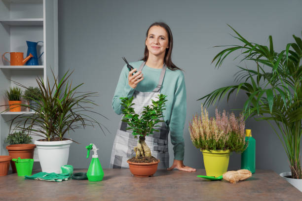 Woman giving gardening classes