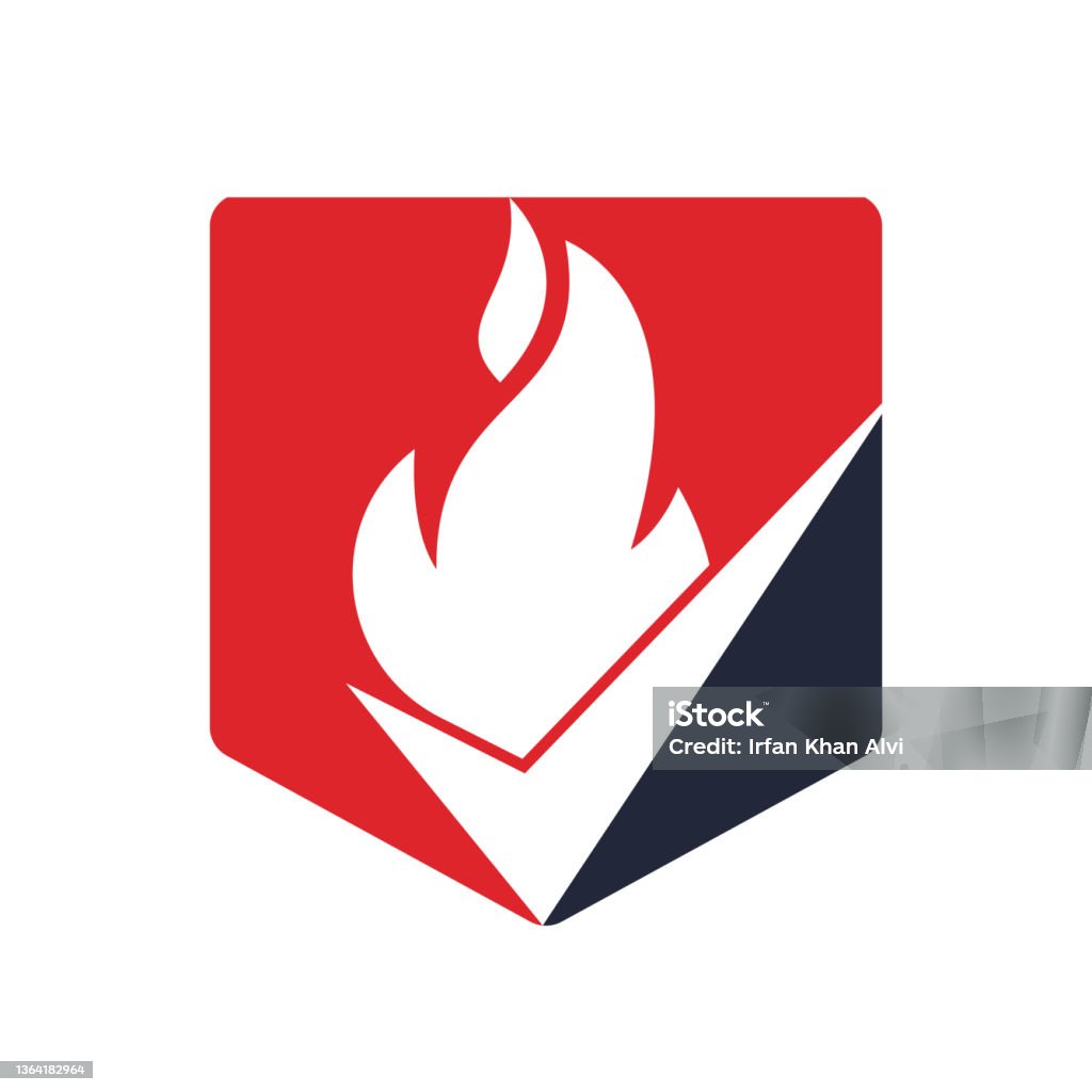 Fire Testing Logo Fire Check Vector Logo Design Template Fire Prevention And Safety Logo ...