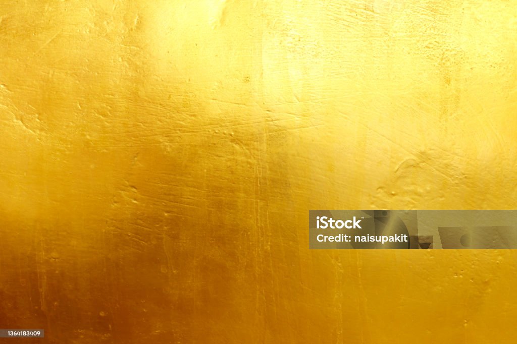 Gold background or texture and Gradients shadow Gold - Metal Stock Photo