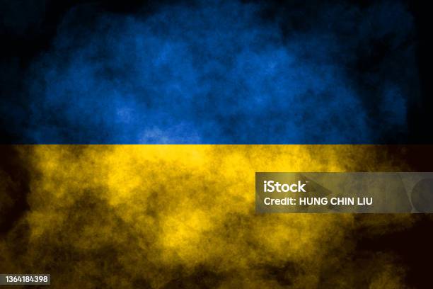 Closeup Of Grunge Ukrainian Flag Stock Photo - Download Image Now - Ukraine, Ukrainian Flag, Army Soldier