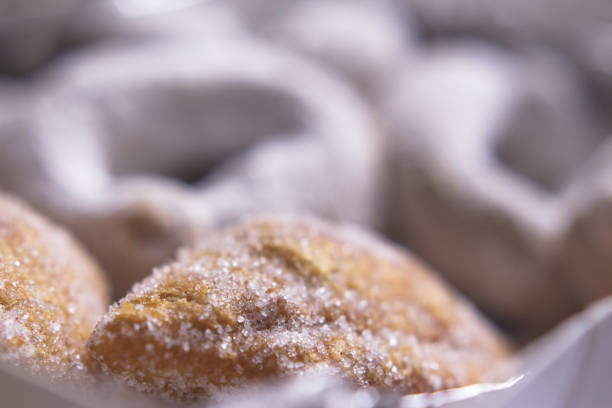 Handmade homemade donuts and fritters