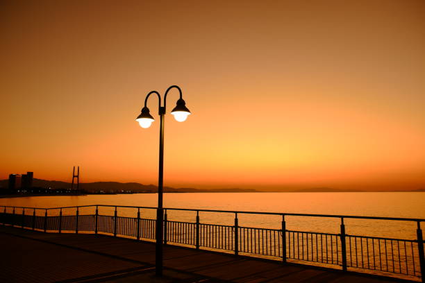 istock Sunset and coastal landscape 1364193356
