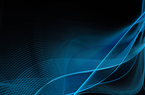 istock Abstract color dynamic background with lighting effect. Fractal wavy. Fractal art 1364196368