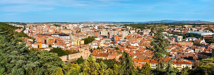 Panoramic view of Burgos, the historic capital of Castile in Spain