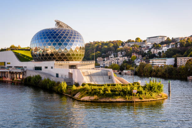 the seine musicale venue near paris, france. - national concert hall imagens e fotografias de stock