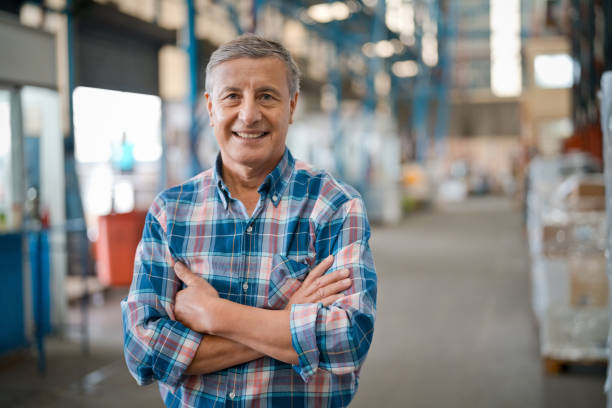 istock Male manager in warehouse 1364215824