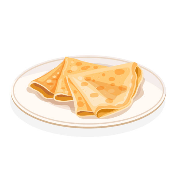 Flat chandeleur illustration Vector illustration