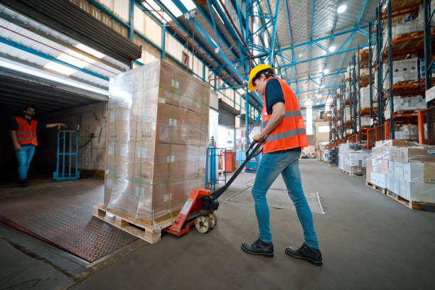 istock Male worker in warehouse 1364216669