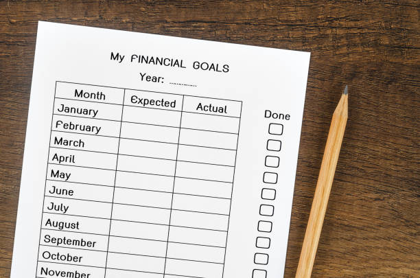 istock My planning financial goals form. 1364217831