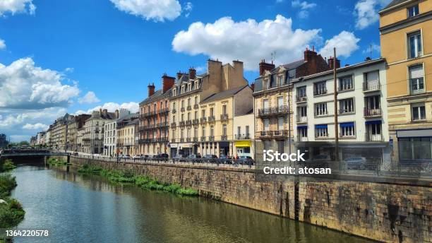 River Vilaine In Rennes Brittany France Stock Photo - Download Image Now - Rennes - France, City, Town