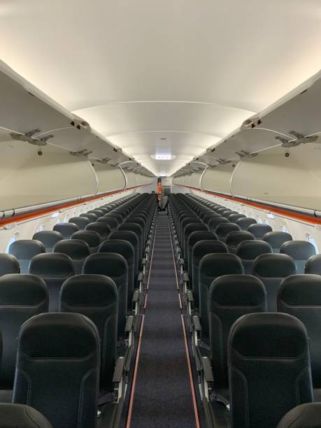 An empty flight. stock photo