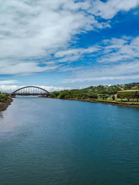 Kowie Riverside and the arch-bridge of Port Alfred Eastern Cape South Africa