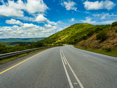 Kei Cuttings, a winding road in the highlands of eastern cape Between Komka and Butterworth