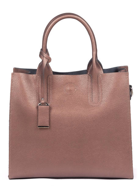 istock Big red leather woman's handbag isolated on white background 1364234496