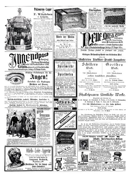 istock Ads in German magazine of 1887 1364234570