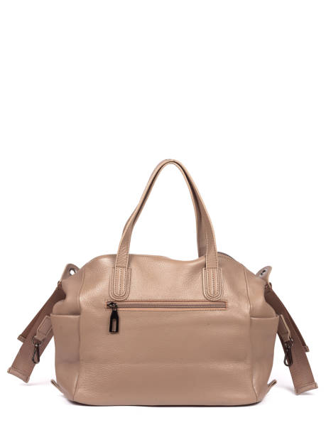 istock Beige leather woman's handbag isolated on white background 1364236045