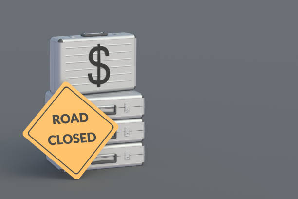 Investment in road construction. Payment for travel. Distribution of the budget. Allocating money for motorway. Highway repair. Toll road concept. Suitcase with dollar symbol near sign. 3d render inversión en construcción de carreteras. pago por viaje. distribución del presupuesto. asignación de dinero para autopista. reparación de carreteras. concepto de autopista de peaje. maleta con símbolo de dólar cerca del letrero. renderizado 3d