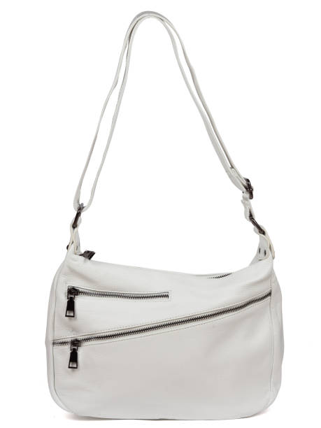 istock White leather woman's handbag isolated on white background 1364236333