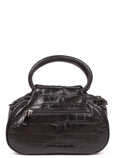 istock Small black leather woman's fashion handbag with strap isolated on white background 1364236520