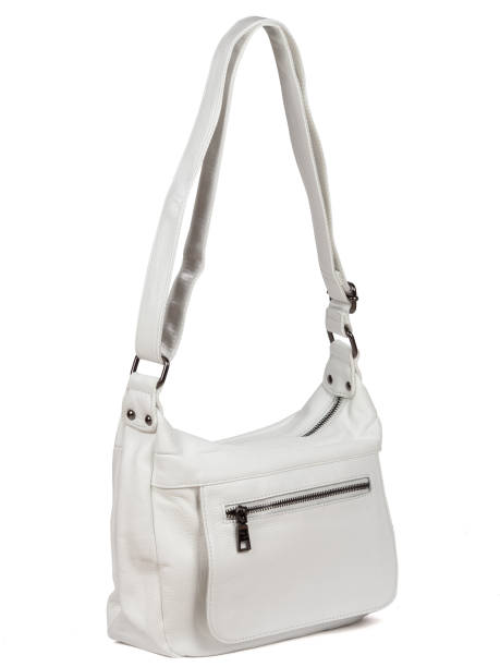 istock White leather woman's handbag isolated on white background 1364236595