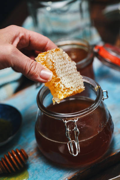 istock Healthy Honey with Honeycombs 1364249619