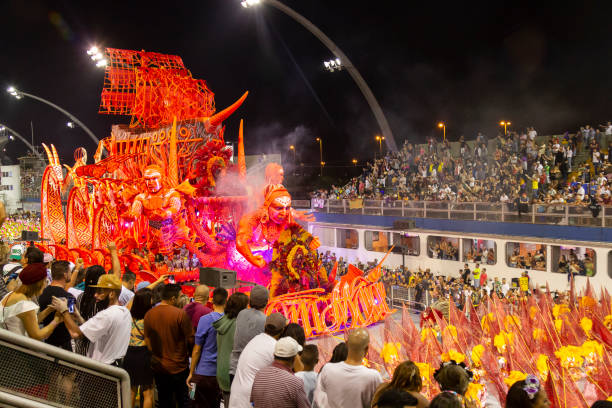 carnaval de são paulo no brasil - carnaval sao paulo - fotografias e filmes do acervo