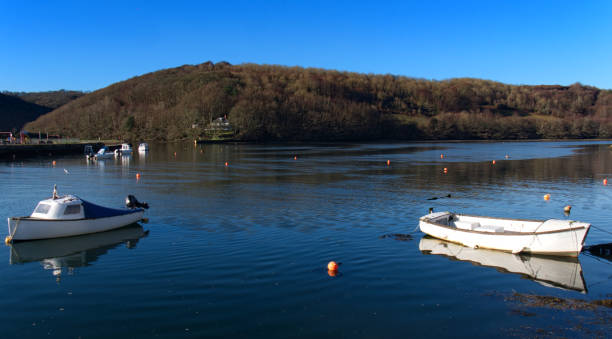 istock Small boats in winter sun 1364252171