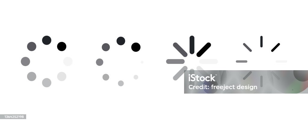 Loading Simple Drawing A Simple Element Set Of The Loading Illustrations Stock Illustration ...