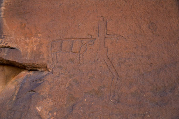 istock petroclyphs on a cave wall in Saudi Arabia 1364252365