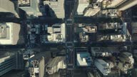 istock Aerial birds eye overhead top down view of streets crossing avenue. Tall residential or office buildings in midtown. Manhattan, New York City, USA 1364253812