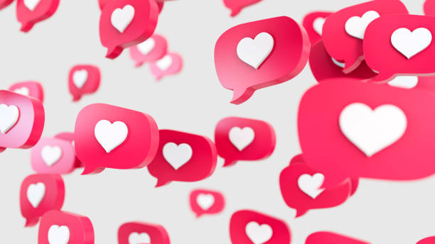 istock Heart, Like Social Media Speech Bubbles 1364256811