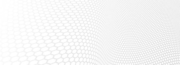 Hexagons pattern in 3D perspective vector abstract background, technology theme network and big data image. Hexagons pattern in 3D perspective vector abstract background, technology theme network and big data image. biology class stock illustrations