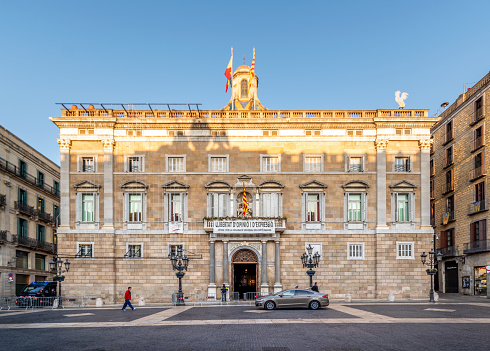 Ornamented Facade Of Gallerie Vittorio Emanuele II Entrance In Milan, Italy