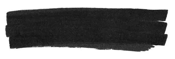 Photo of Black marker paint texture