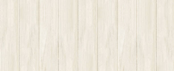 istock Wood color texture horizontal banner background. Surface light clean of table top view. Natural patterns for design art work and interior or exterior. Grunge old white wood board wall pattern 1364274669