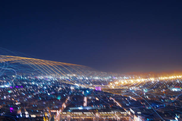 istock Night lights in the big city 1364280564