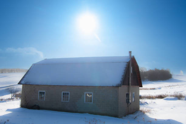 istock Countryside landscape with farm in Quebec, Canada 1364281770