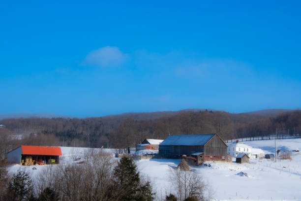 istock Countryside landscape with farm in Quebec, Canada 1364281923