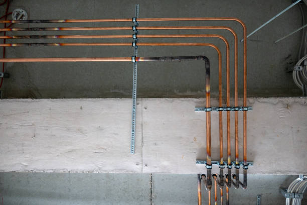 istock many copper pipes were laid on a construction site 1364284577