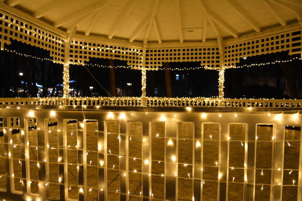istock Wedding house at night during Christmas and New Year 1364290056
