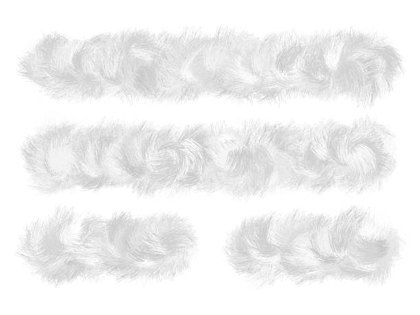 istock A set of border frames like a cat’pngs tail, clouds and feathers. 1364291461