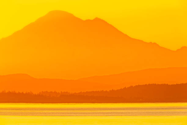 Seascape views off of Victoria on Vancouver Island, British Columbia