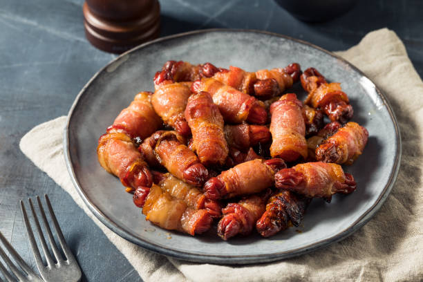istock Homemade Bacon Pigs in a Blanket 1364300155