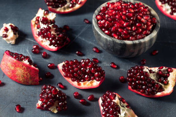 istock Raw Red Organic Pomegranate Seeds 1364300968