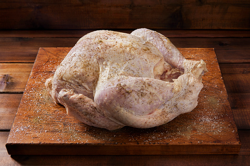 3D rendering roast chicken on white background