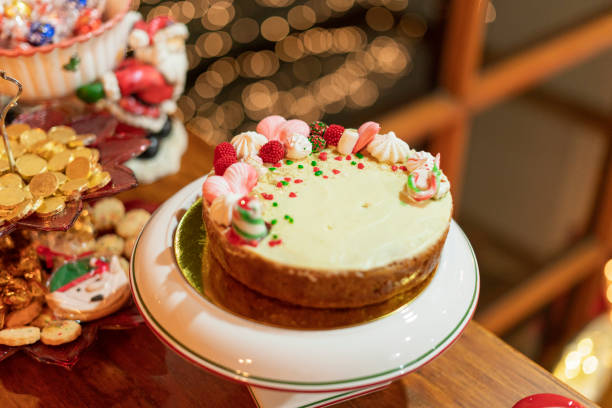 istock Christmas cake that decorates during the good night and home 1364301979